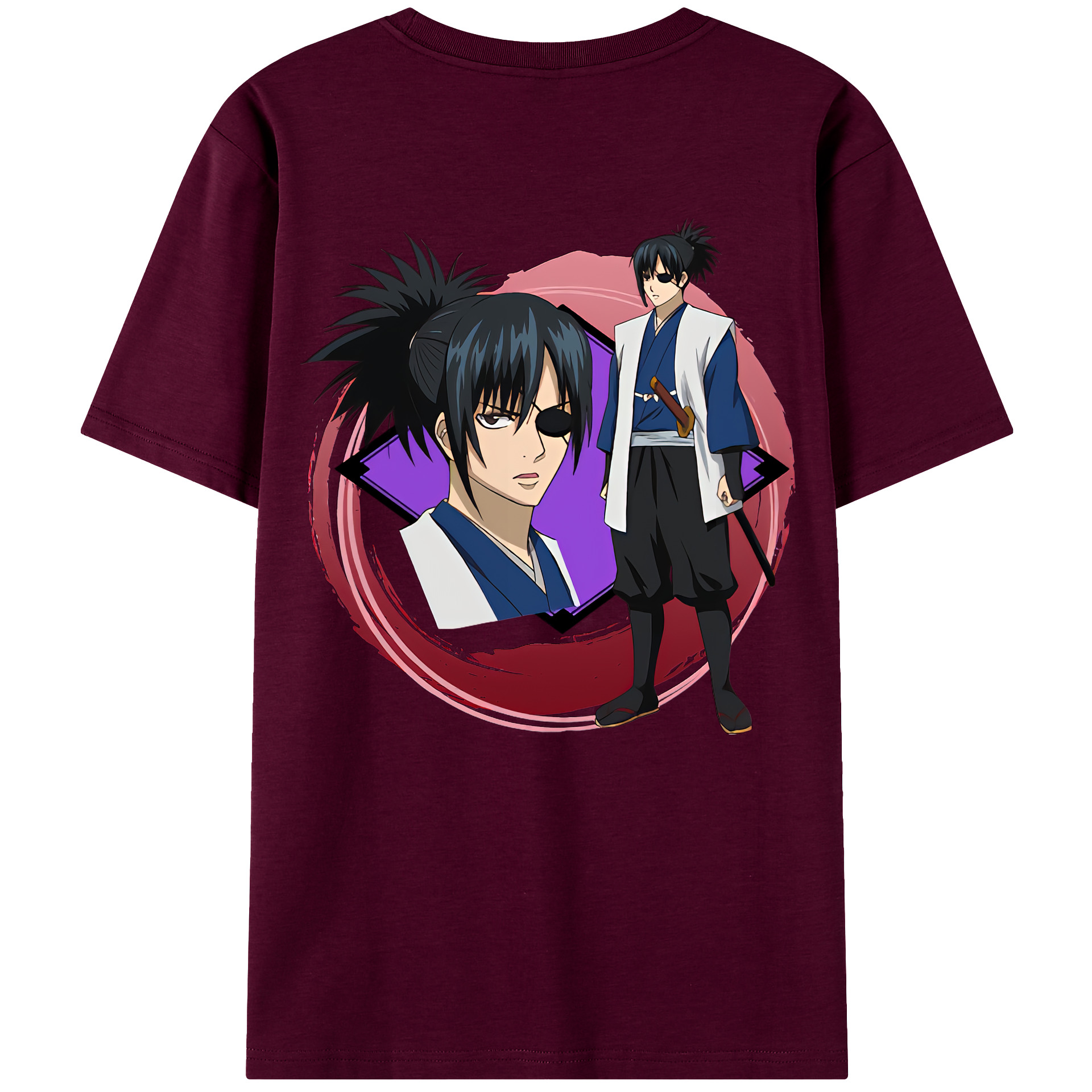 （画像用） ぎんたま 坂田銀時（さかたぎんとき） 神楽 志村新八（しむら しんぱち） GINTAMA Sakata Gintoki Kagura Shimura Shinpachi レディース半袖Tシャツ(バックプリント)